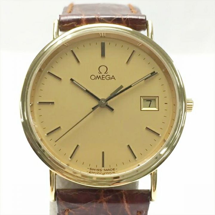 中古】 OMEGA オメガ デビル プレステージ K18 デイト Ref:1967500 SN ...