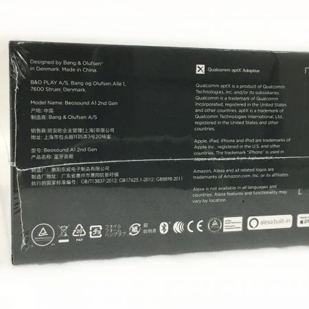  BANG＆CLUFSEN ワイヤレスポータブルスピーカー Beosound A1 2nd Generation 第2世代 17340000