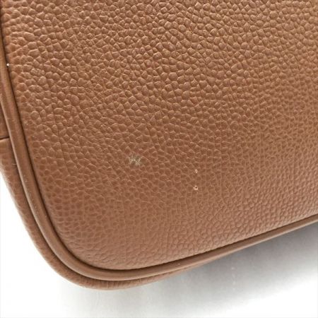  BURBERRY バーバリー ワンポイントロゴプレート ハンドバッグ ブラウン 内:ノバチェック柄 ノバチェック