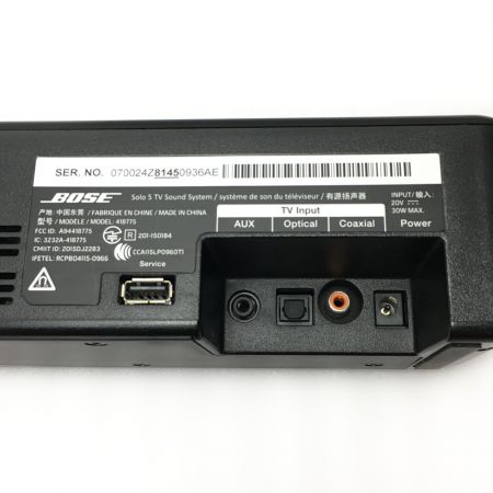  BOSE ボーズ 《 SOLO 5 TV SOUND SYSTEM 》2016年製 / 418775