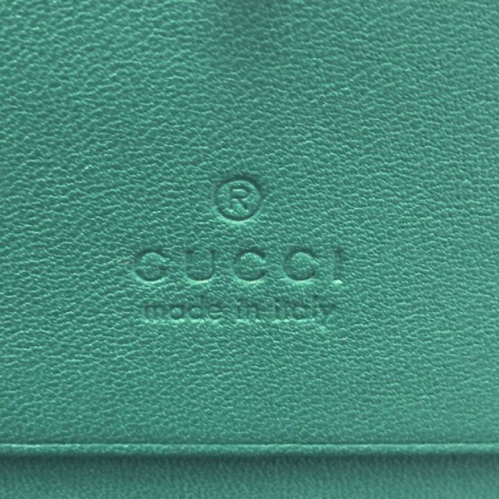 GUCCI グッチ GGマーモント パイソン 2つ折り財布 523155 パイソン グリーンx黒 コンパクトウォレット  箱・布袋｜中古｜なんでもリサイクルビッグバン