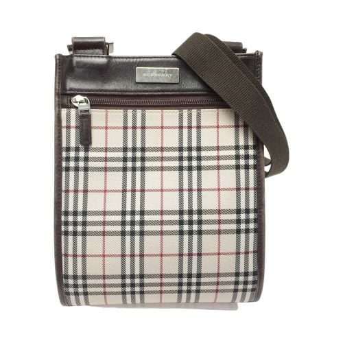 中古】 BURBERRY バーバリー ノバチェック ショルダーバッグ ベージュ