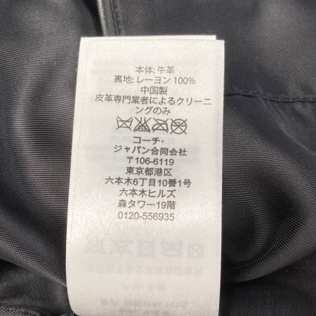  COACH コーチ ダブルライダース ジャケット レザー SIZE46 メンズ 57454 ブラック
