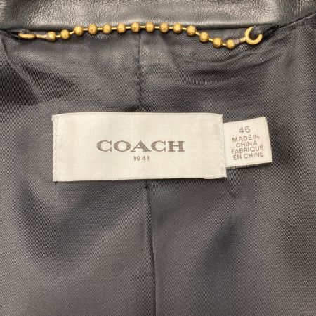  COACH コーチ ダブルライダース ジャケット レザー SIZE46 メンズ 57454 ブラック
