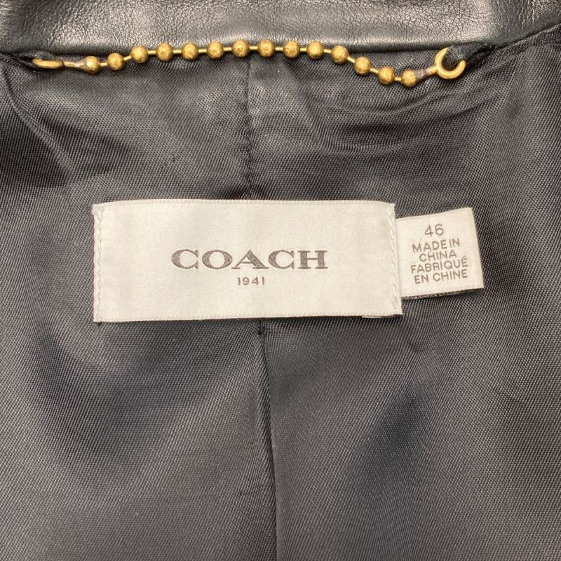 中古】 COACH コーチ ダブルライダース ジャケット レザー SIZE46