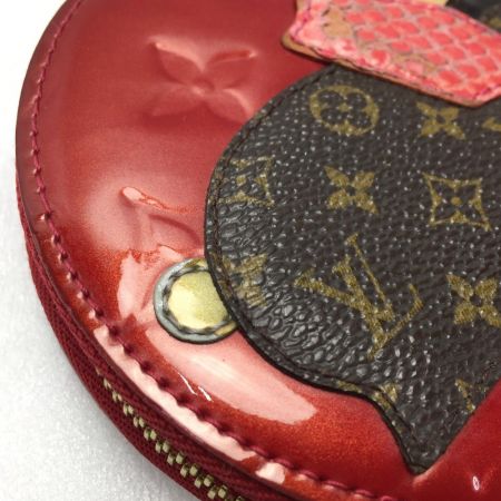 中古】 LOUIS VUITTON ルイヴィトン ヴェルニ ポルト・モネ・ラパン