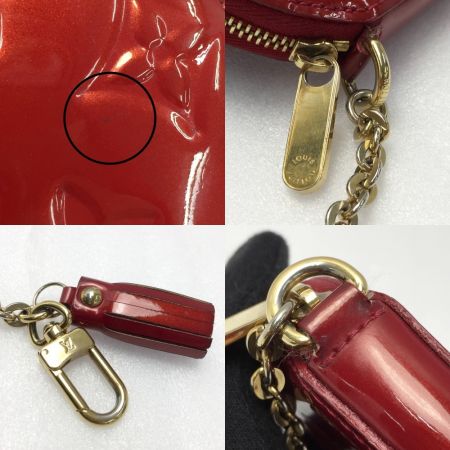  LOUIS VUITTON ルイヴィトン ヴェルニ ポルト・モネ・ラパン コインケース M91389 ポムダムール 小銭入れ