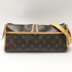 ☆☆ LOUIS VUITTON ルイヴィトン ポパンクール ロン M40008 エベヌ ショルダーバッグ Dランク