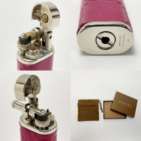  GUCCI グッチ レザー ハンマー ガスライター 箱 袋有