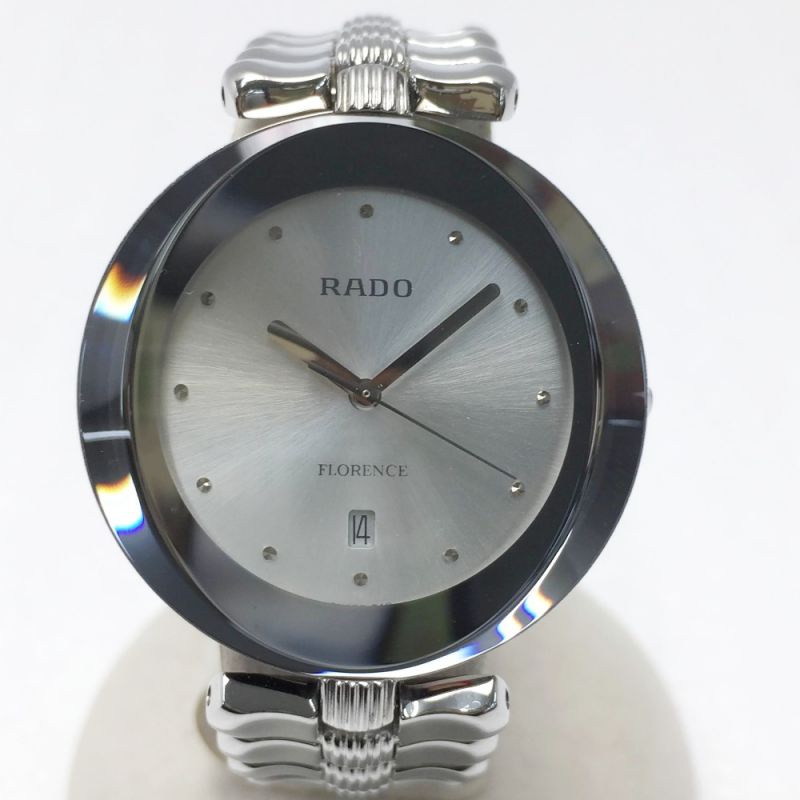 RADO ラドー フローレンス デイト クオーツ 腕時計 シルバー1036-4