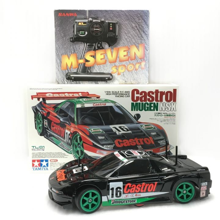 タミヤ TAMIYA 電動RCカー カストロール 無限 NSX プロポセット Castrol MUGEN NSX  +ﾌﾟﾛﾎﾟｾｯﾄ｜中古｜なんでもリサイクルビッグバン