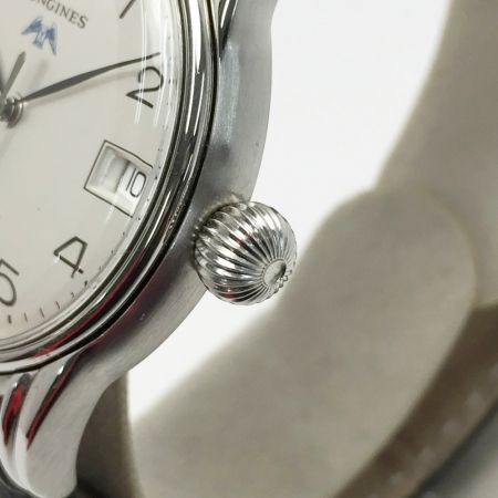  LONGINES ロンジン ラウンドウォッチ デイト アンティーク Ref:L4.660.4 SN:27071256 シルバー 自動巻き メンズ 腕時計 箱・取説有