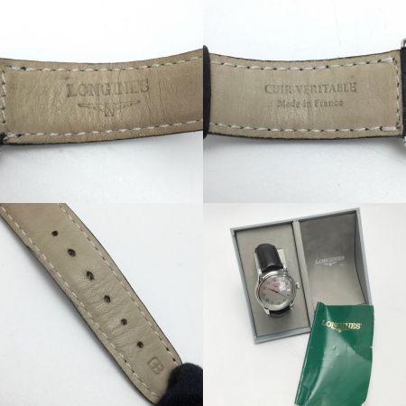  LONGINES ロンジン ラウンドウォッチ デイト アンティーク Ref:L4.660.4 SN:27071256 シルバー 自動巻き メンズ 腕時計 箱・取説有