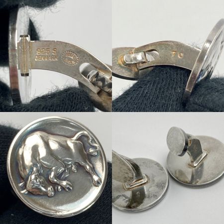  Georg Jensen ジョージ ジェンセン カフスボタン カフリンクス SV925 シルバー 箱有