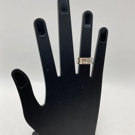  BVLGARI ブルガリ B-zero1 2バンド リング B-zero1 K18WG #51 指輪 ビーゼロワン