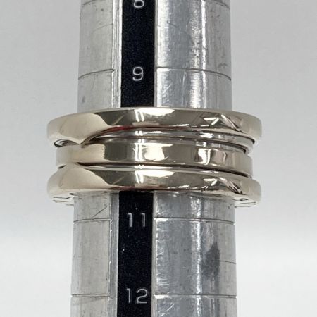  BVLGARI ブルガリ B-zero1 2バンド リング B-zero1 K18WG #51 指輪 ビーゼロワン