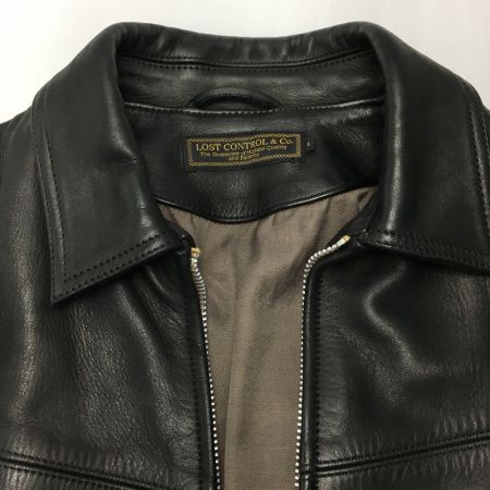  LOST CONTROL レザージャケット ホースレザー SIZE 1 メンズ L11F3-5159 ブラック