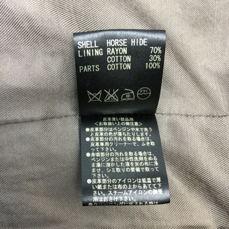  LOST CONTROL レザージャケット ホースレザー SIZE 1 メンズ L11F3-5159 ブラック