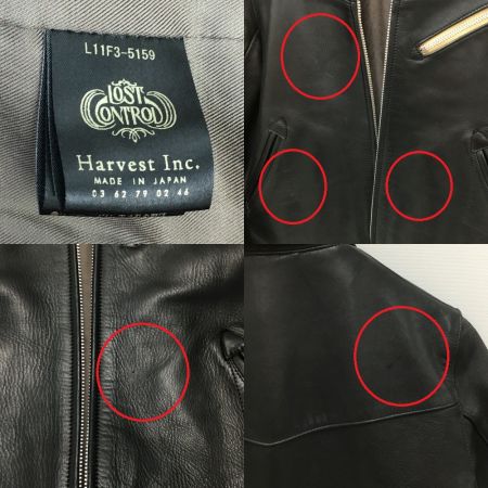  LOST CONTROL レザージャケット ホースレザー SIZE 1 メンズ L11F3-5159 ブラック