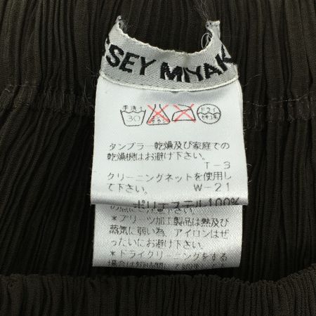  ISSEY MIYAKE イッセイミヤケ プリーツスカート M レディース IM74-FG904 ブラウン