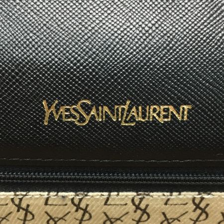  Yves Saint Laurent イブサンローラン クラッチバッグ レザー ブラック ヴィンテージ