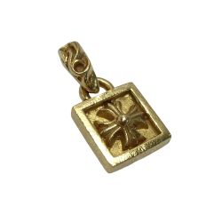 ☆☆ CHROME HEARTS クロムハーツ 22K フレームド CHプラスチャーム 2368-304-1110-9100 ペンダントトップ 8.9ｇ Bランク