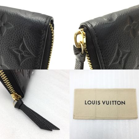  LOUIS VUITTON ルイヴィトン モノグラム アンプラント ポルトフォイユ・クレマンス M60171 ノワール 長財布 布袋有