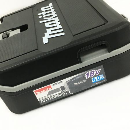  MAKITA マキタ インパクトドライバ 18V-6.0Ah TD172DRGX ﾌﾞﾗｯｸ
