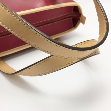  Somes Saddle ソメスサドル レザー トートバッグ レッド 牛革 布袋有