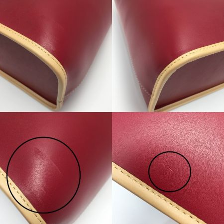 Somes Saddle ソメスサドル レザー トートバッグ レッド 牛革 布袋有