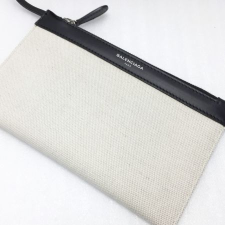 BALENCIAGA バレンシアガ ネイビー カバS ハンドバッグ 339933.1081.Z.002123 アイボリー×ブラック ポーチ・布袋有