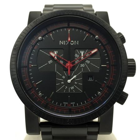  NIXON ニクソン マグナコン THE MAGNACON クロノグラフ ブラック クォーツ メンズ 腕時計