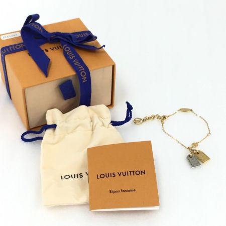  LOUIS VUITTON ルイヴィトン ブレスレット ナノグラム M63142 GP 箱有