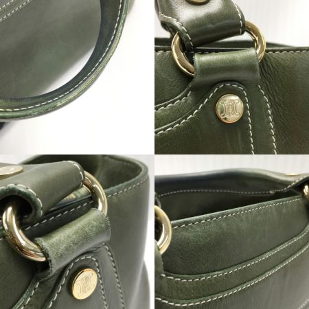  CELINE セリーヌ ブギーバッグ カーフ CE00/15 グリーン ハンドバッグ 布袋有