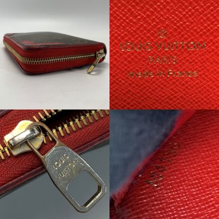  LOUIS VUITTON ルイヴィトン モノグラム ジッピーウォレット レティーロ M61854 スリーズ(レッド) ラウンドファスナー財布