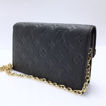  LOUIS VUITTON ルイヴィトン ヴァヴァン ポートフォリオ チェーンウォレット M63398 ノワール 財布 ショルダー