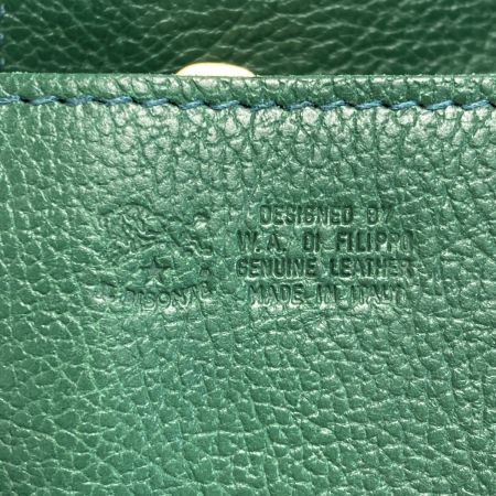  IL BISONTE イルビゾンテ レザー ロングウォレット 長財布 5452404840 グリーン 布袋有