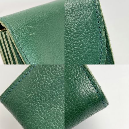  IL BISONTE イルビゾンテ レザー ロングウォレット 長財布 5452404840 グリーン 布袋有