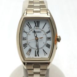 ☆☆ SEIKO セイコー LUKIA ルキア ソーラー 電波 腕時計 SSQW046 レディゴールド 箱・取説有 Bランク