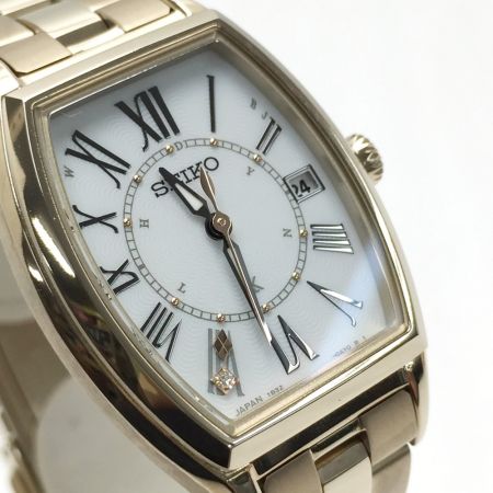  SEIKO セイコー LUKIA ルキア ソーラー 電波 腕時計 SSQW046 レディゴールド 箱・取説有