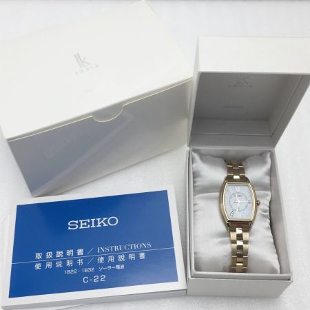  SEIKO セイコー LUKIA ルキア ソーラー 電波 腕時計 SSQW046 レディゴールド 箱・取説有