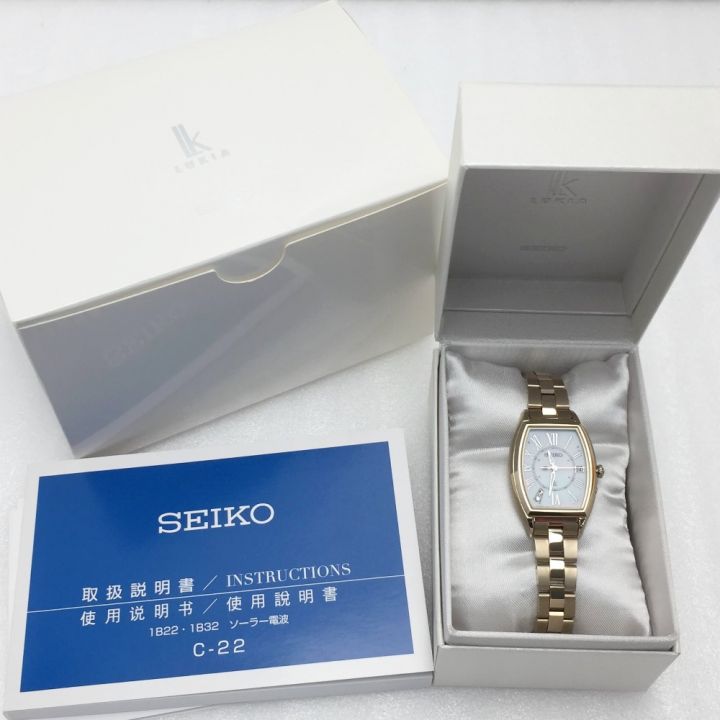 中古】 SEIKO セイコー LUKIA ルキア ソーラー 電波 腕時計 SSQW046 ...