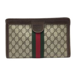 ☆☆ GUCCI グッチ GG柄 オールドグッチ セカンドバッグ 37･014 シェリーライン Bランク