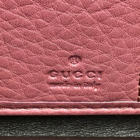  GUCCI グッチ ソーホー インターロッキングG 308280 ピンク ラウンドファスナー長財布