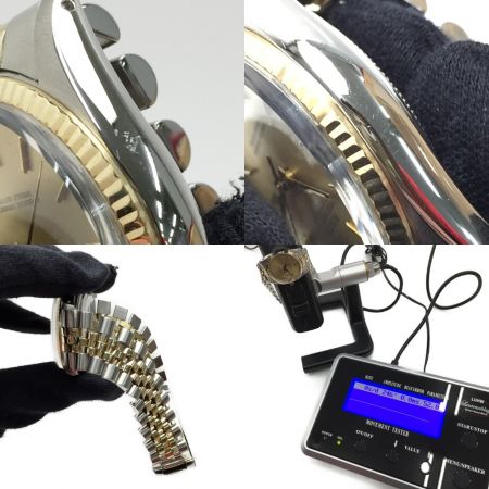  ROLEX ロレックス デイトジャスト コンビ K18 16013 /5318690 シャンパン 自動巻き メンズ 腕時計