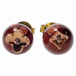 ☆☆ LOUIS VUITTON ルイヴィトン キット ブークル バブル ピアス M65425 パープル レジン アクセサリー Aランク