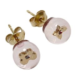 ☆☆ LOUIS VUITTON ルイヴィトン キット ブークル バブル ピアス M65425 クリア レジン レディース アクセサリー Aランク