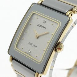 ☆☆ RADO ラドー ダイヤスター 2Pダイヤ 153.0283.3 シルバー クォーツ レディース 腕時計 DIASTAR Bランク