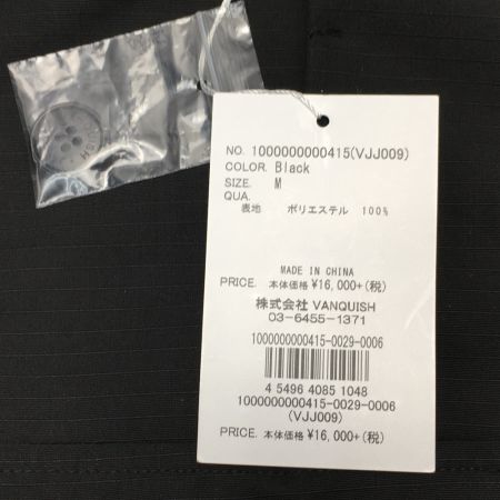  VANQUISH ヴァンキッシュ ジャケット パーカー SIZE M メンズ タグ付き VJJ009 ブラック