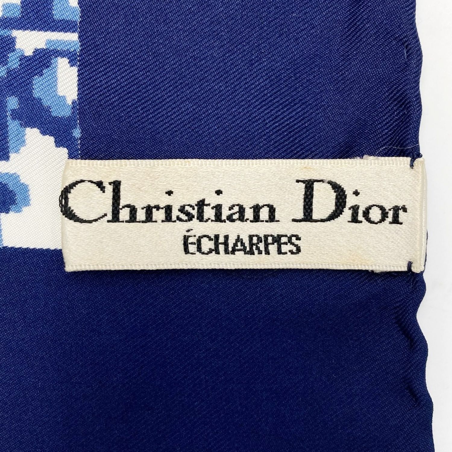 中古】 Christian Dior クリスチャンディオール シルクスカーフ 